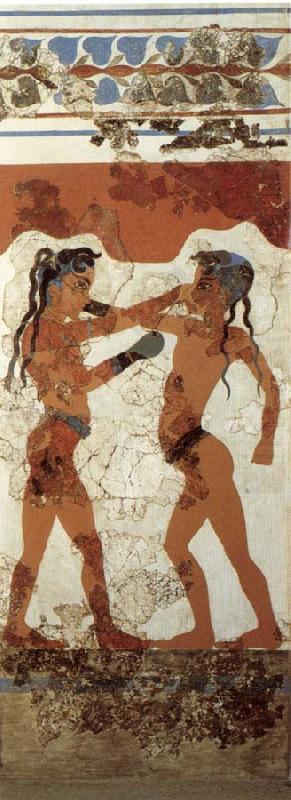 unknow artist Boys Boxing,from Thera china oil painting image